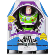 Disney Official Store Buzz Lightyear Deluxe Talking Figure - Pop-Out Wings, 10+ Phrases, Try Me & Interactive Pairing with Woody/Jessie