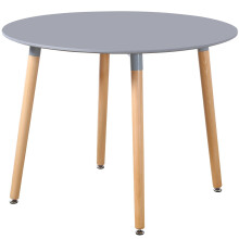 Charles Jacobs 100cm diameter Circular Dining Table With Grey Tabletop