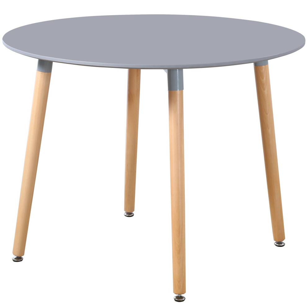 Charles Jacobs 100cm diameter Circular Dining Table With Grey Tabletop