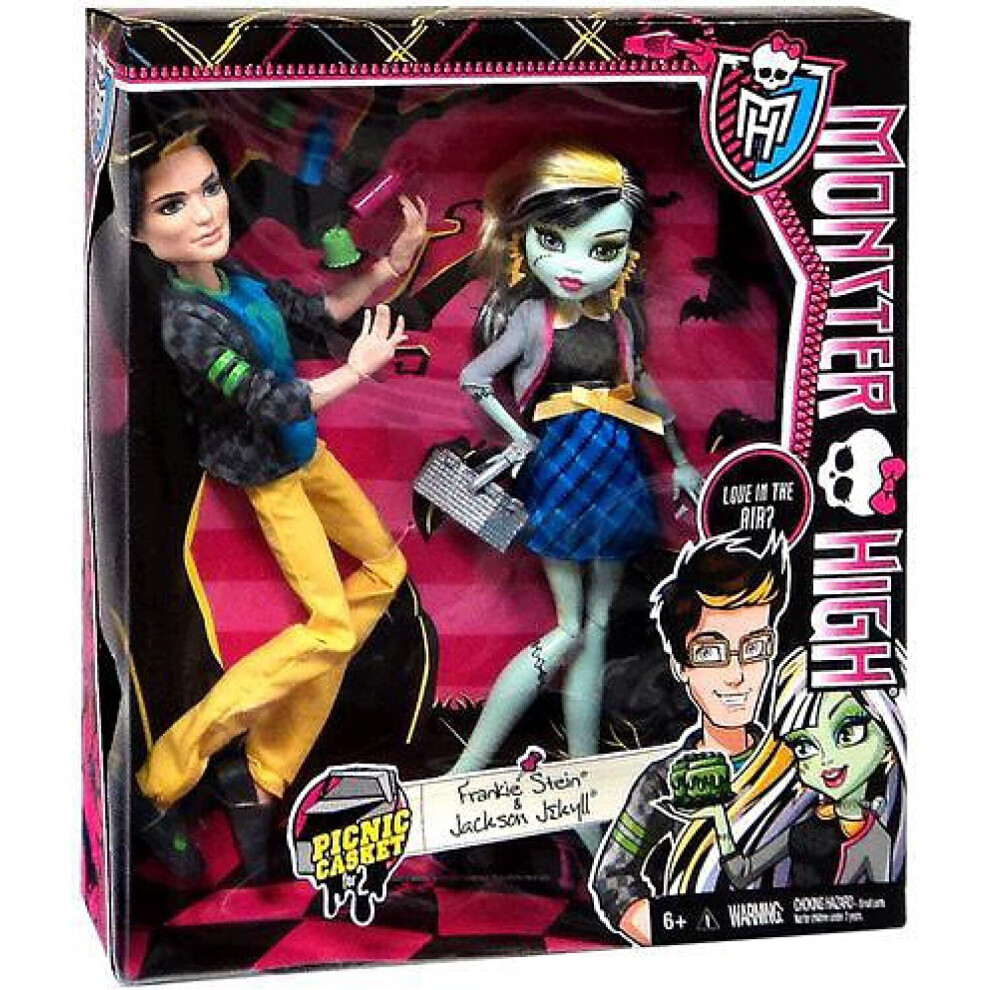 Monster High Picnic Casket Frankie Stein & Jackson Jekyll Doll 2-Pack