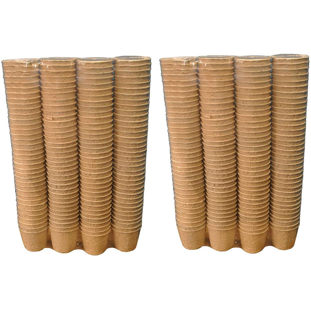 288 x 5cm Eco Round Fibre Biodegradable and Compostable Plant Pots