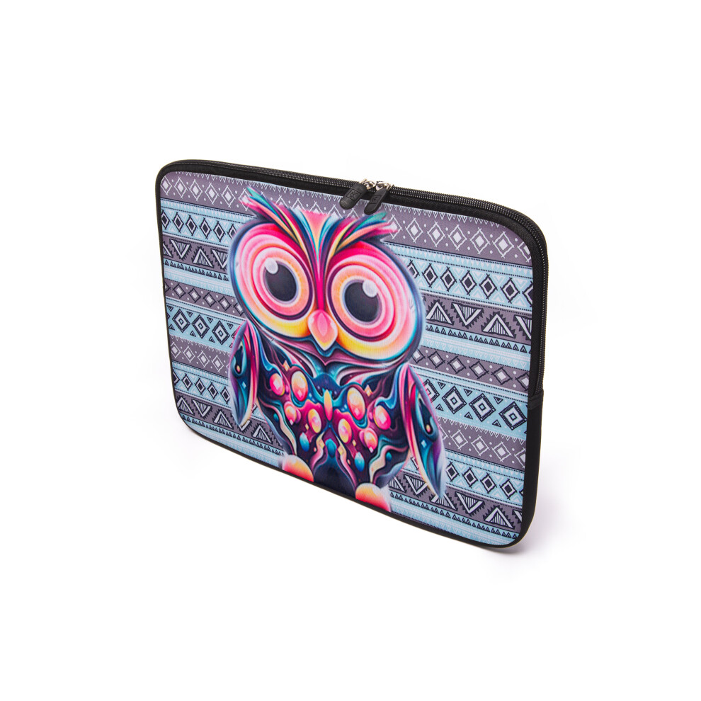 (Owl) 17" Inch Tablet Laptop Notebook Sleeve Case Bag Multicoloured 5056543412607