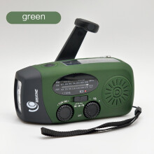 (Green ) Solar Charged Radio with Lighting