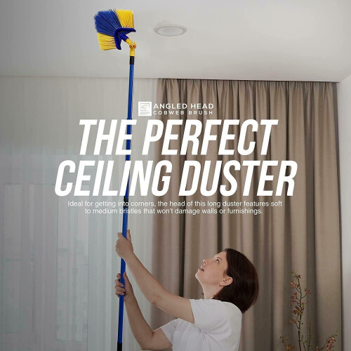 Cobweb Duster Brush Extendable Telescopic Feather Angled Long Reach 2
