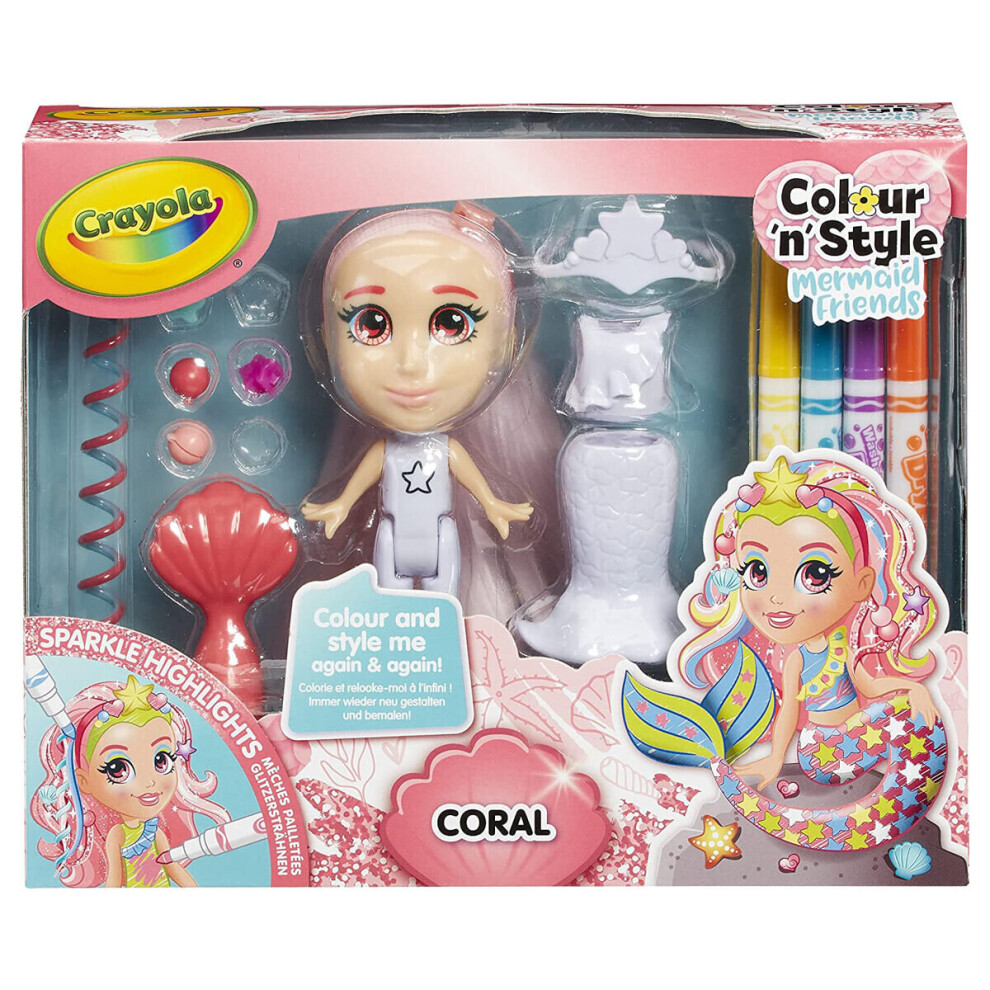 Crayola Colour and Style Mermaid Friends - Coral