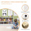 Costway 2 Tier Wooden Bookcase 5 Cube Open Shelf Cabinet Bookshelf White 5