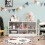 Costway 2 Tier Wooden Bookcase 5 Cube Open Shelf Cabinet Bookshelf White 8