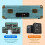 Bluetooth Vinyl Record Player Belt-Drive 3-Speed Vintage Record Player 4