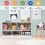 Costway 2 Tier Wooden Bookcase 5 Cube Open Shelf Cabinet Bookshelf White 6
