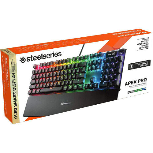 SteelSeries Clavier - Steelseries - Apex Pro - QWERTY - Rétroéclairé - Technologie OmniPoint 2