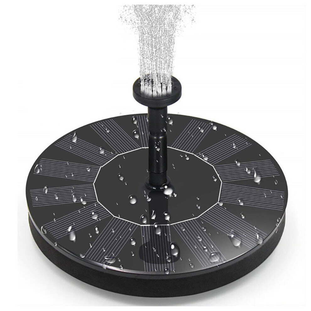 (1.4W) Solar Powered Fountain | Solar Bird Bath Pump