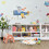 Costway 2 Tier Wooden Bookcase 5 Cube Open Shelf Cabinet Bookshelf White 11
