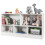 Costway 2 Tier Wooden Bookcase 5 Cube Open Shelf Cabinet Bookshelf White 14