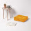 Homescapes (Mustard) Rajput Ribbed Cotton Floor Cushion 2