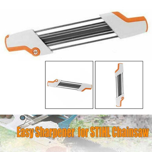 2 IN 1 Metal Easy Chainsaw File Sharpener Replace For Stihl Chain 2
