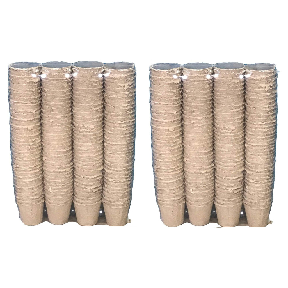Selections 288 X 7Cm Eco Round Fibre Biodegradable And Compostable Plant Pots