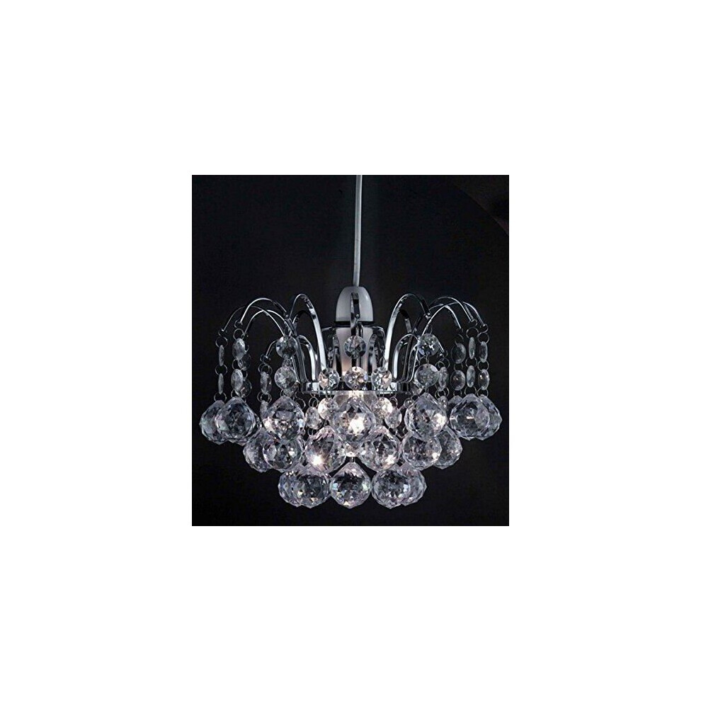 Homion (Acrylic Ball Drop ) Modern Chandelier Ceiling Shades Acrylic Crystal Droplet Pendant Lampshade Light