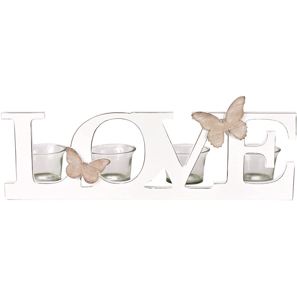 Widdop Home Decoration Love Butterfly Multiple Tealight Candle Holder