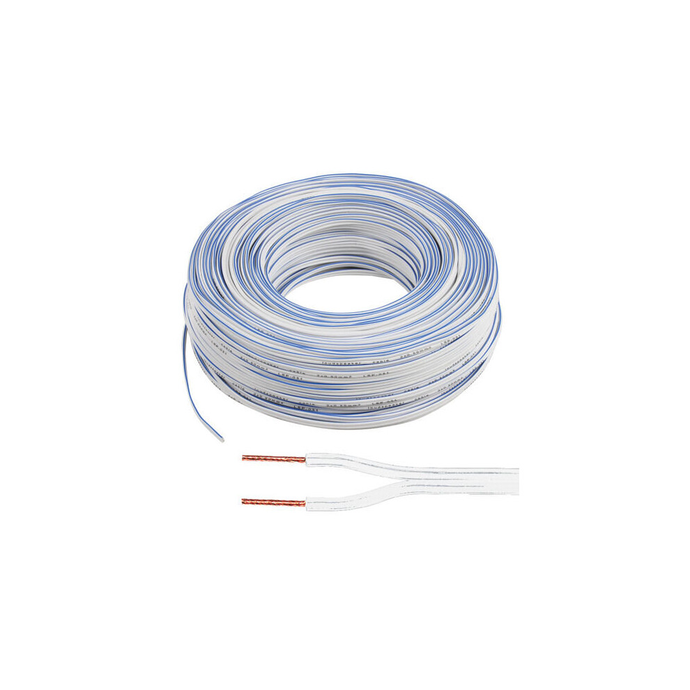 Loops 100M Speaker Cable 0.5Mm 20 Awg 33 Strand Car Hifi Audio Wire Reel Cca Loud