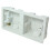 Loops 35mm Deep Dual Plastic Dry Lining Back Box 1 Gang Wall Flush Mount Pattress 1
