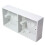 Loops 35mm Deep Dual Plastic Surface Mounted Back Box 2 Gang Wall Pattress Outlet 1