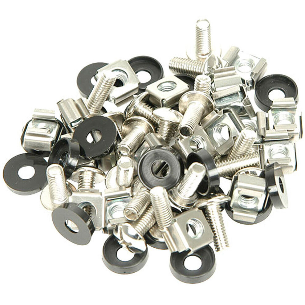 19" M6 Equipment Rack Spares Clip Nuts Bolt Captive Cage Washer Screw Repair Kit 5055538137365