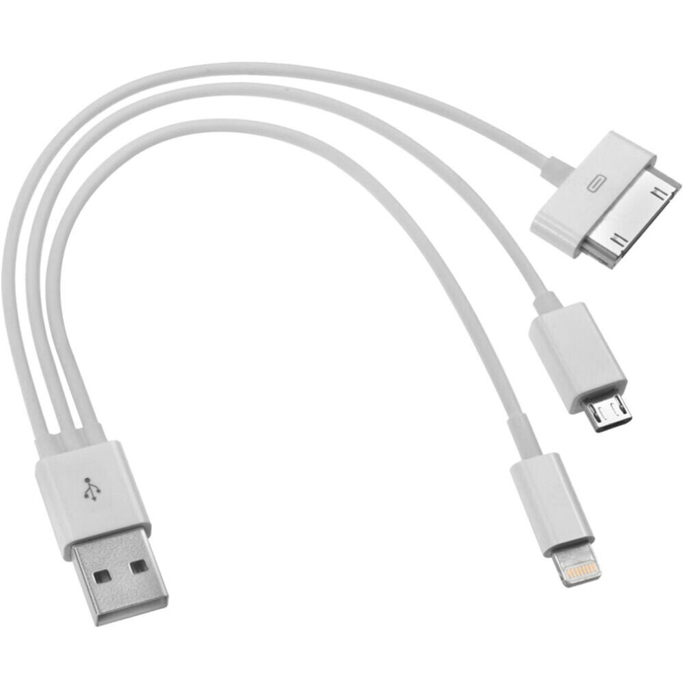 USB A Male To Micro B Adapter Cable Lead Lightning Data Plug