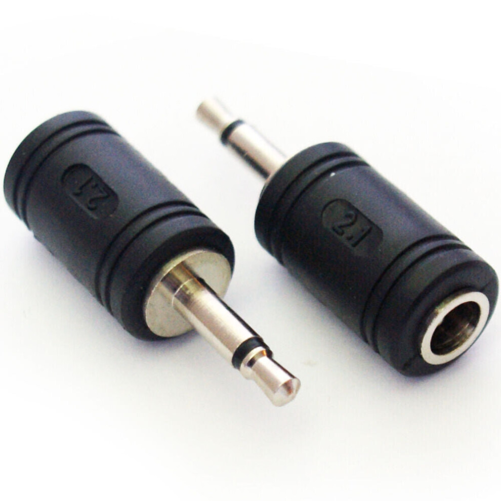3.5Mm Male To 5.5X2.1mm Female Dc Adapter Converter Jack Power Plug Cctv Dvr 5055538136672