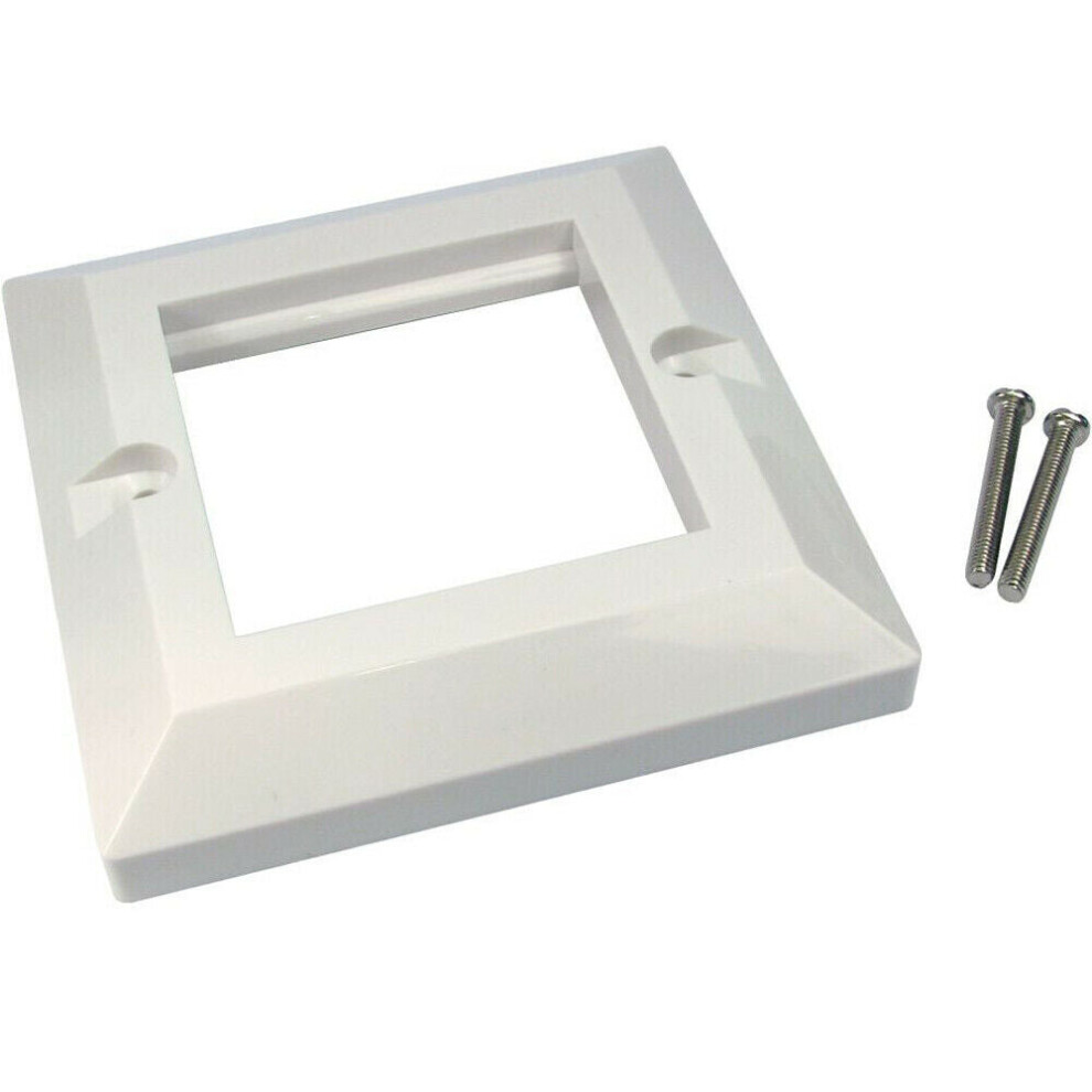 Single Gang Modular Wall Face Plate Frame Blank Euro Module Data CAT6 25x50mm