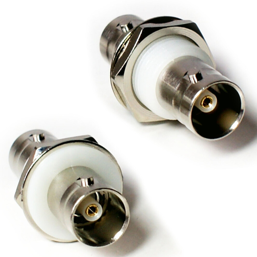 Loops Bnc Female Coupler Socket Adapter Connector Panel Mount Chassis Cctv Lead Joiner
