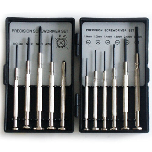 Loops 11 Piece Precision Screwdriver Set Mini Micro Small Flat Head Phillips Magnetic