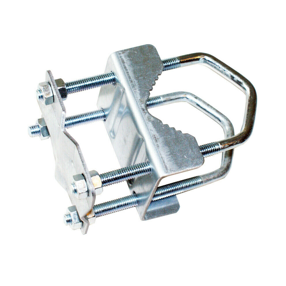 2 Inch Shelly Pole Mast Clamp Bracket 8 Nut Aerial Bolt Universal Extension Tv 5055538144165
