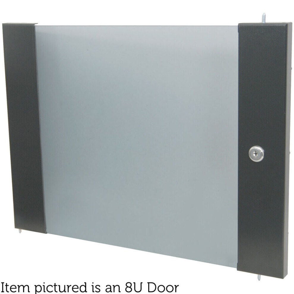 19" 6U Locking Glass Door For Rack Data Cabinets Patch Panel Storage Module PA
