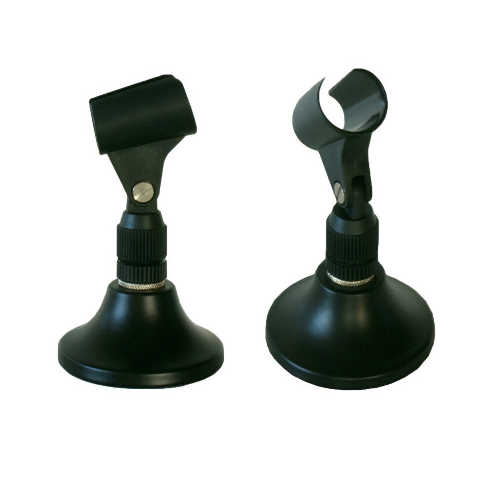 Desktop Microphone Stand & Clip Holder Short Desk Mic Podcast Skype DJ PA