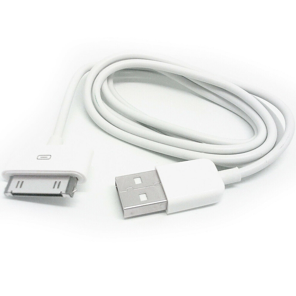Loops 1M Usb Male To 30 Pin Plug Cable Ipod Iphone Ipad 2.0 Charger Lead Apple 4S