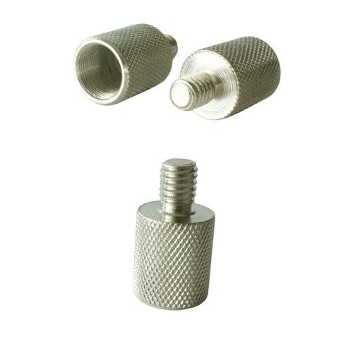 Loops Microphone Mic Clip Stand Thread Adapter 3/8" Outer Plug to 5/8" Inner Converter