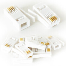 10x BT Telephone 431A Crimp Connectors Plugs Ends Jacks For Phone Cable Wire