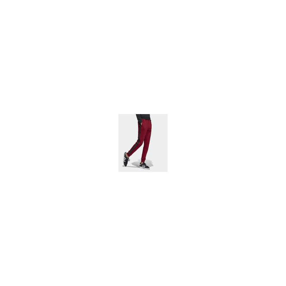 (Burgundy, 11-12yrs) Adidas Originals Track Pant Boys/Youth Burgundy