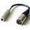 Loops 6.35mm 1/4" Mono Female Jack to XLR 3 Pin Male Adapter Cable Lead PA Mic Amp 1