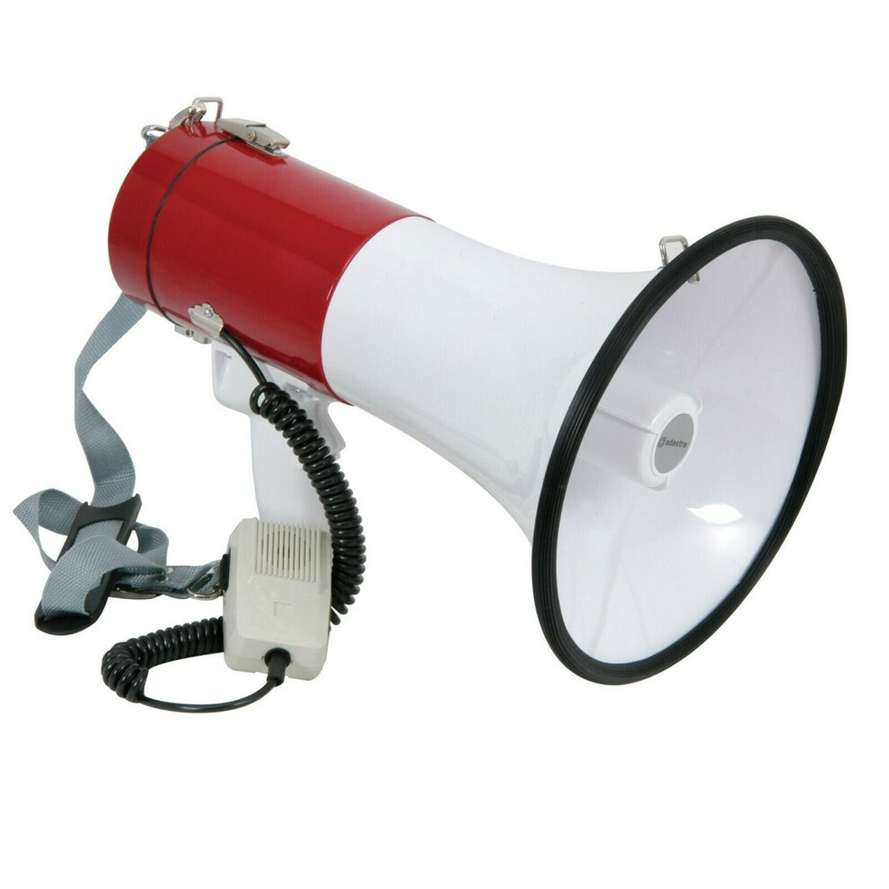 Loops 600M Range 30W Megaphone Loud Hailer With Siren & Microphone Speech Voice Amp