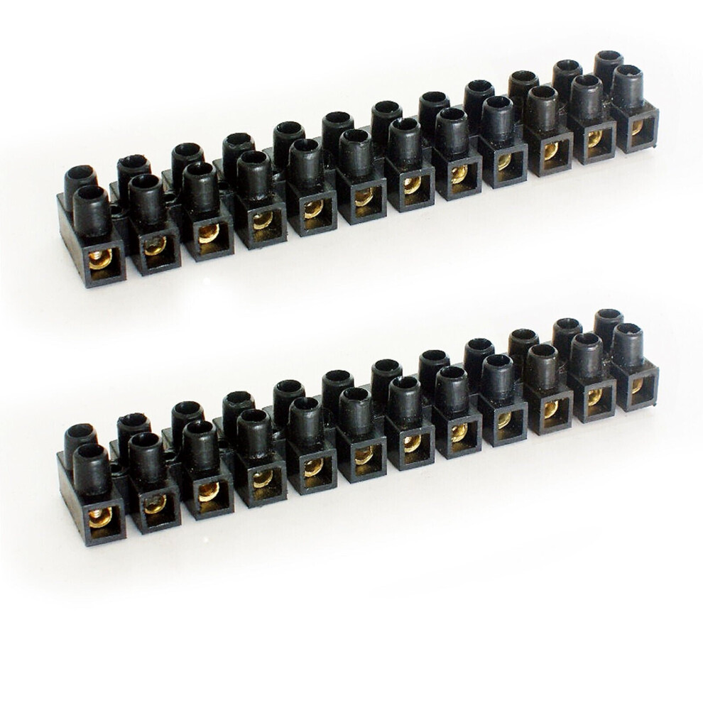 Loops 12 Way 5A Terminal Block Connector Choc Strip Wire Power Cable Joiner Coupler