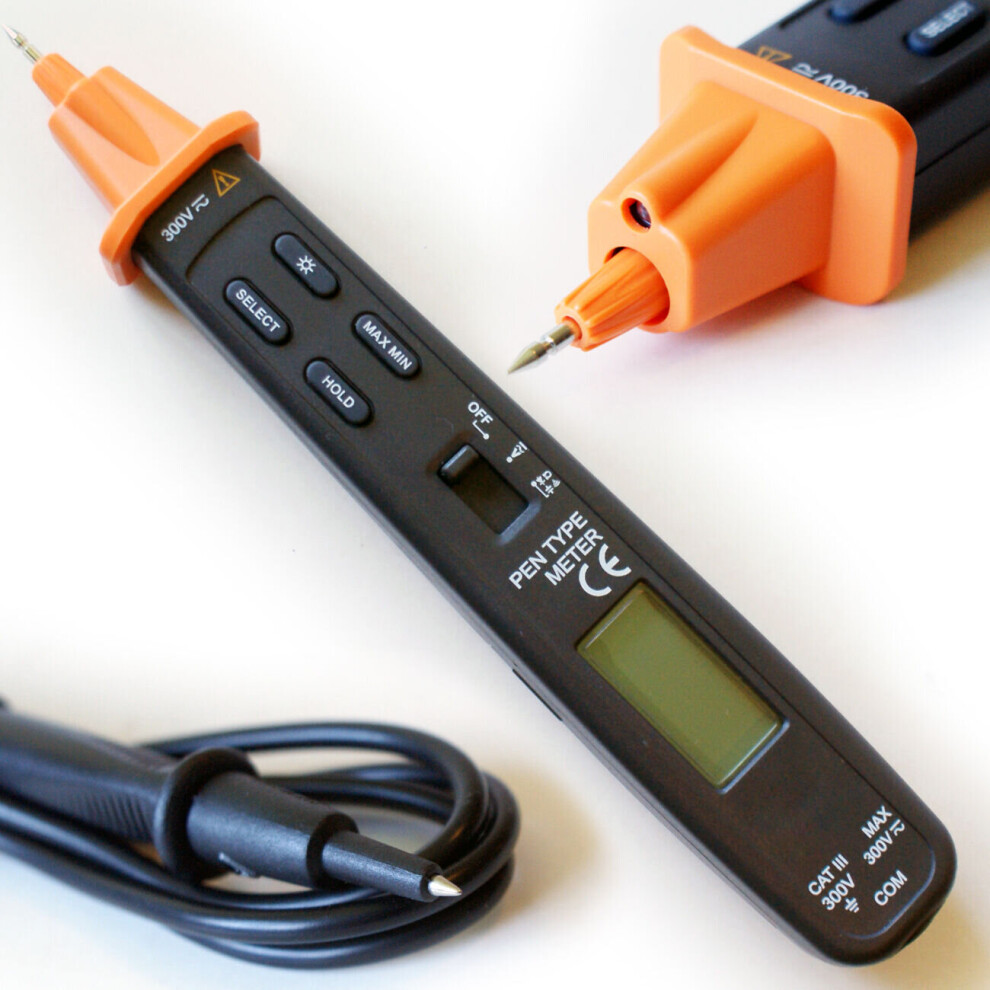 Digital Pen Type Multimeter Probe Voltage Tester Detect Continuity Battery Audio 5055538112355