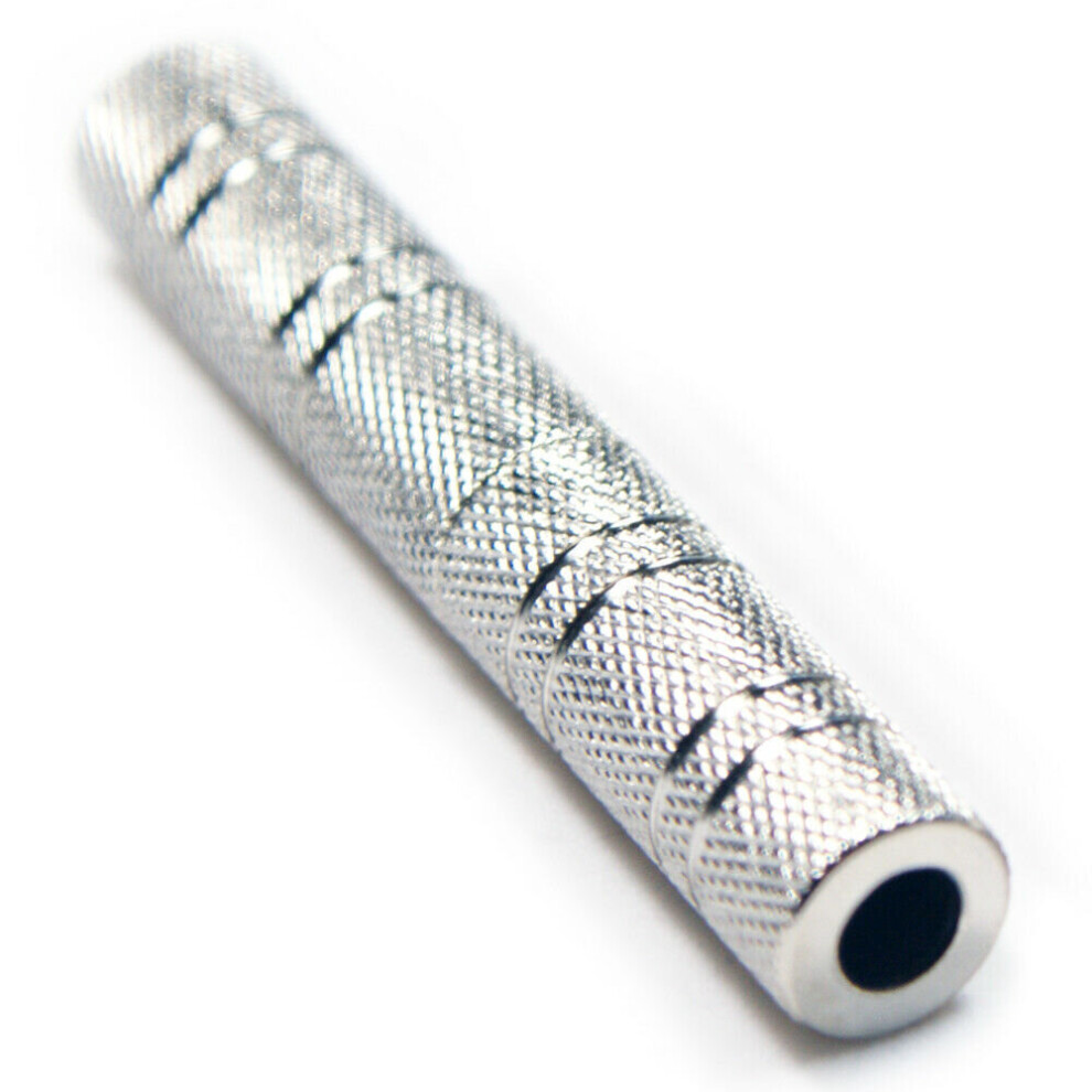 Loops 6.35Mm 1/4" Female To Socket Jack Coupler Joiner Adapter Stereo Connector Barrel
