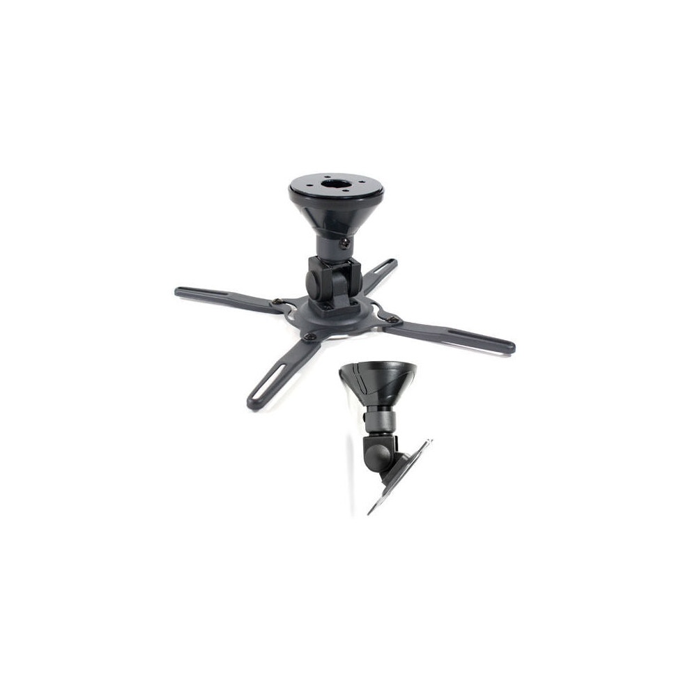 Black Universal Projector Ceiling Mount Bracket Swivel Tilting Hanging Holder