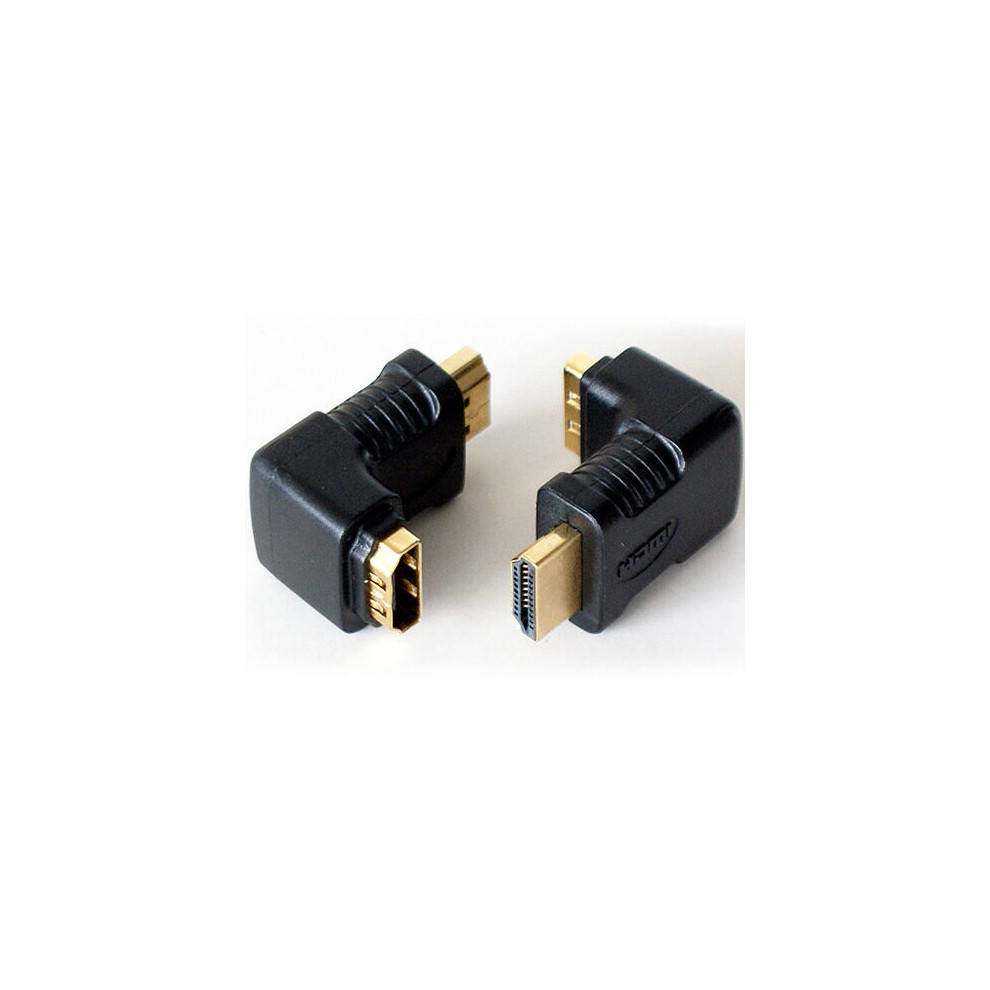 Male to Female HDMI Right Angled 90 270 Degree Adapter Connector Full HD Space