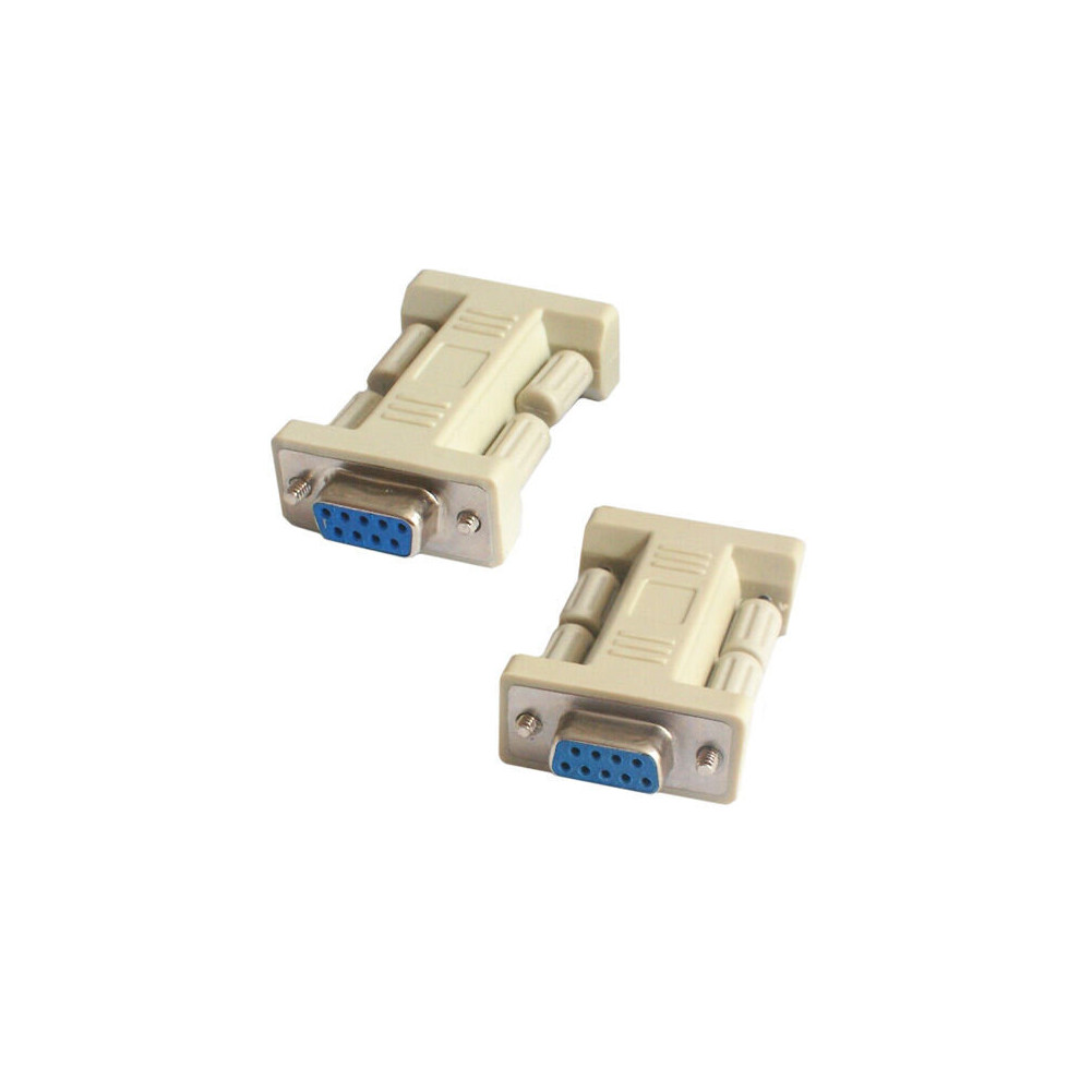 Loops Rs232 9 Way Female To Socket Coupler Straight Adapter Gender Changer Db9 Serial