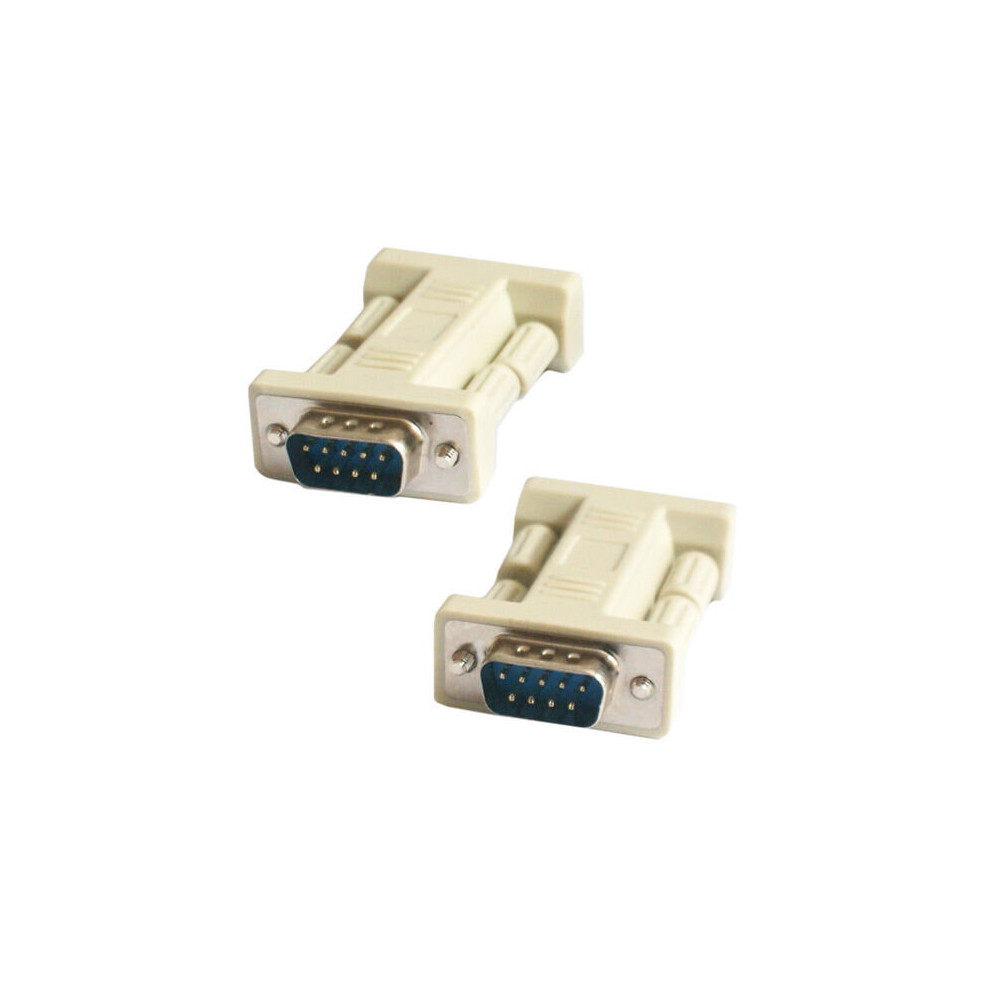 Loops Rs232 9 Way Male To Male Plug Straight Adapter Gender Changer Coupler Db9 Serial