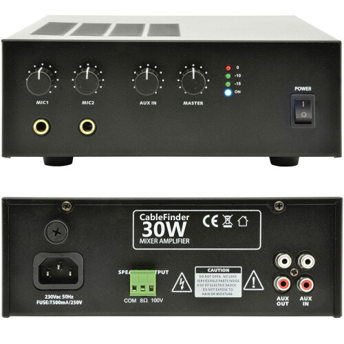 Loops 100V 30W Mobile Amplifier Mini 8Ohm PA Speaker System USB 12V DC Vehicle Canvas