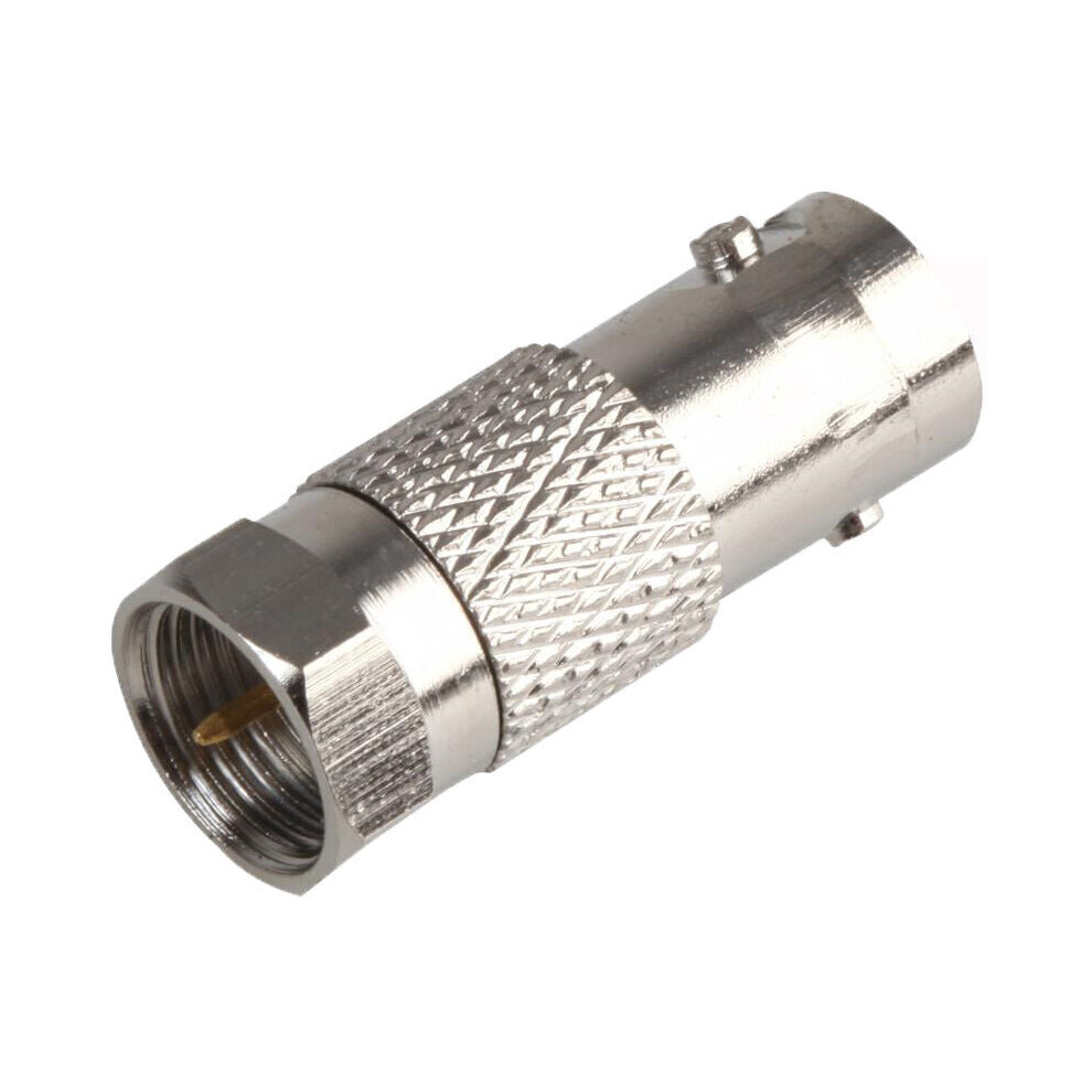F Connector Male to BNC Female Adapter Coaxial CCTV DVR Converter Metal Plug