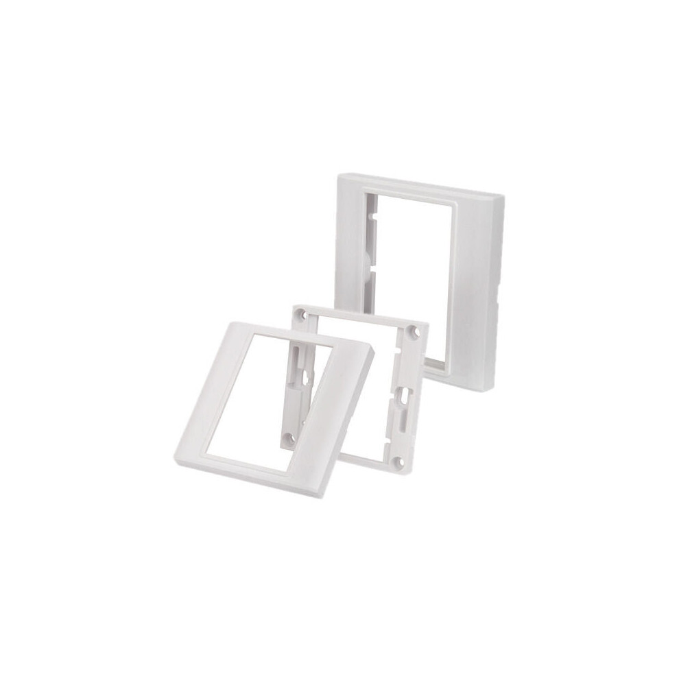 Single Gang Module Modular Wall Face Plate Frame Cable Tidy Customisable 5055538125751